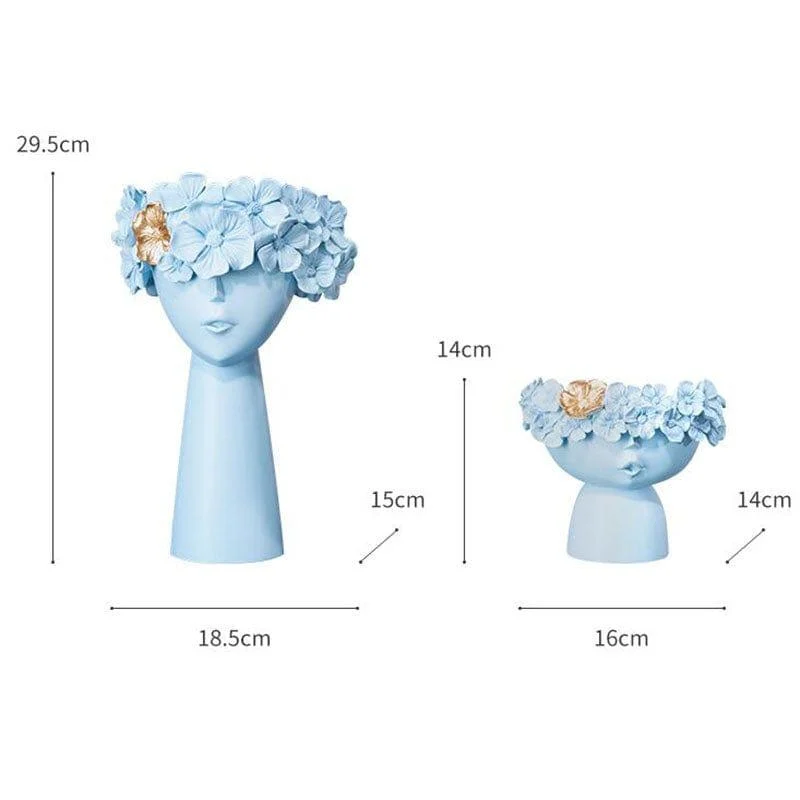 Floral Head Vase - Glova