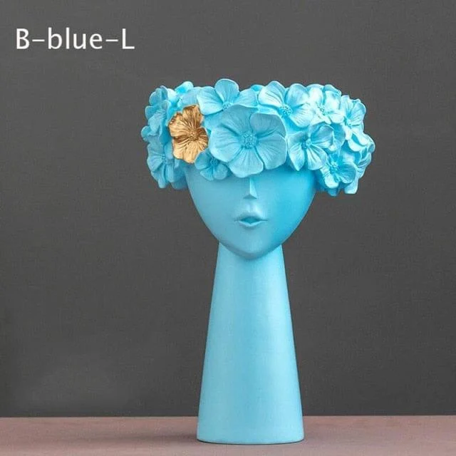 Floral Head Vase - Glova