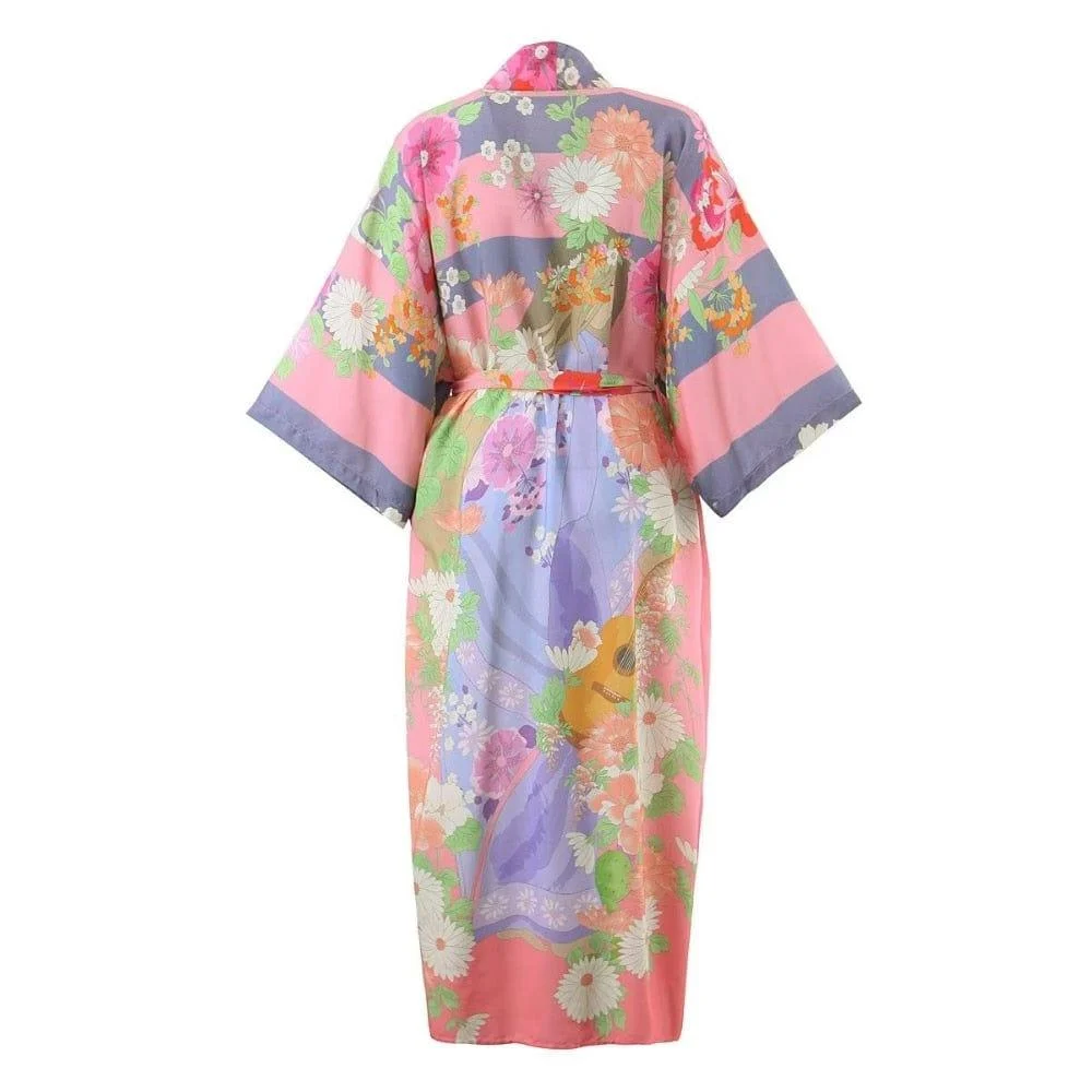 Floral Print Bohemian Kimono Robe - Glova