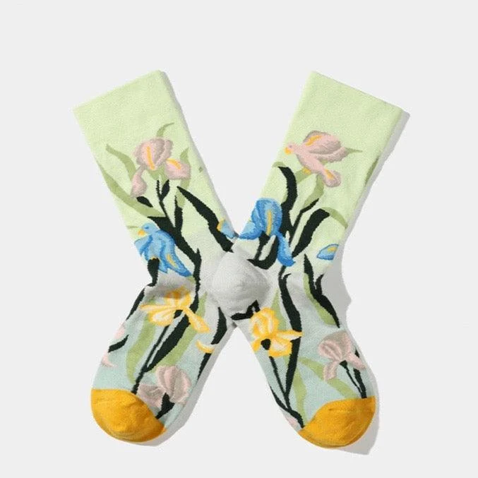 Floral Prints Socks Set - Glova