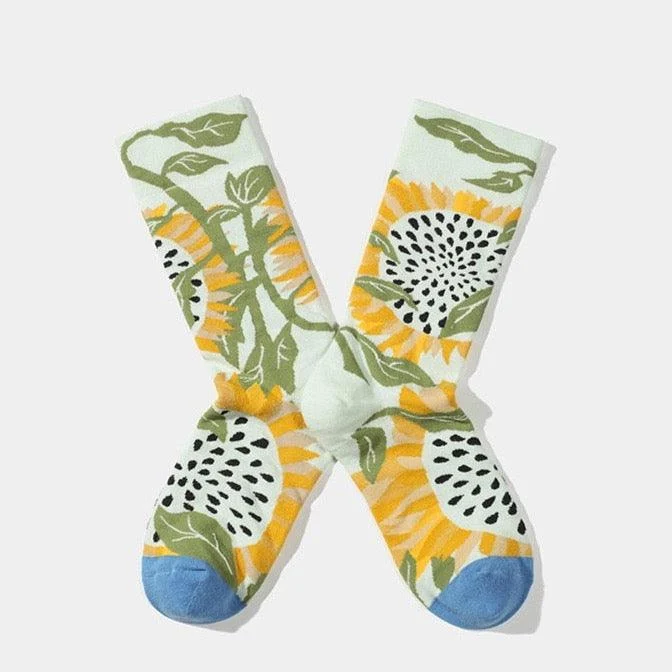 Floral Prints Socks Set - Glova