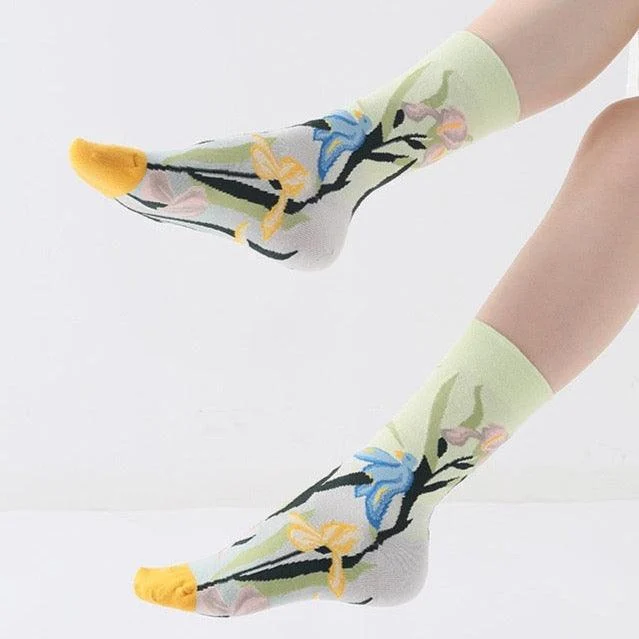 Floral Prints Socks Set - Glova