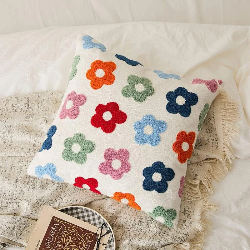 Floral Square Cushion - Glova