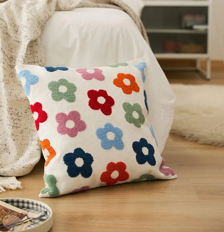 Floral Square Cushion - Glova