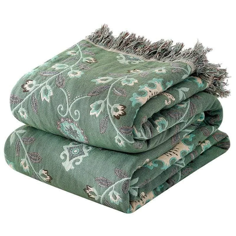 Flow Tree Cotton Throw - Glova