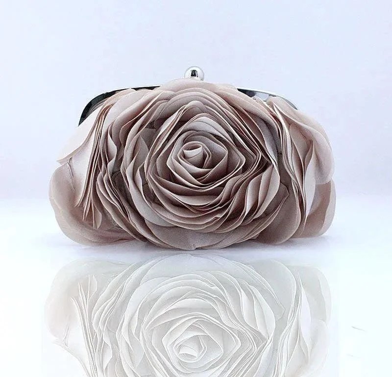 Flower Corsage Bridal Clutch - Glova