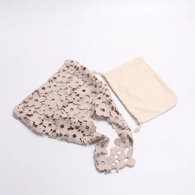 Flower Cut Out Eyelet Hobo Bags - 4 Colors - Glova