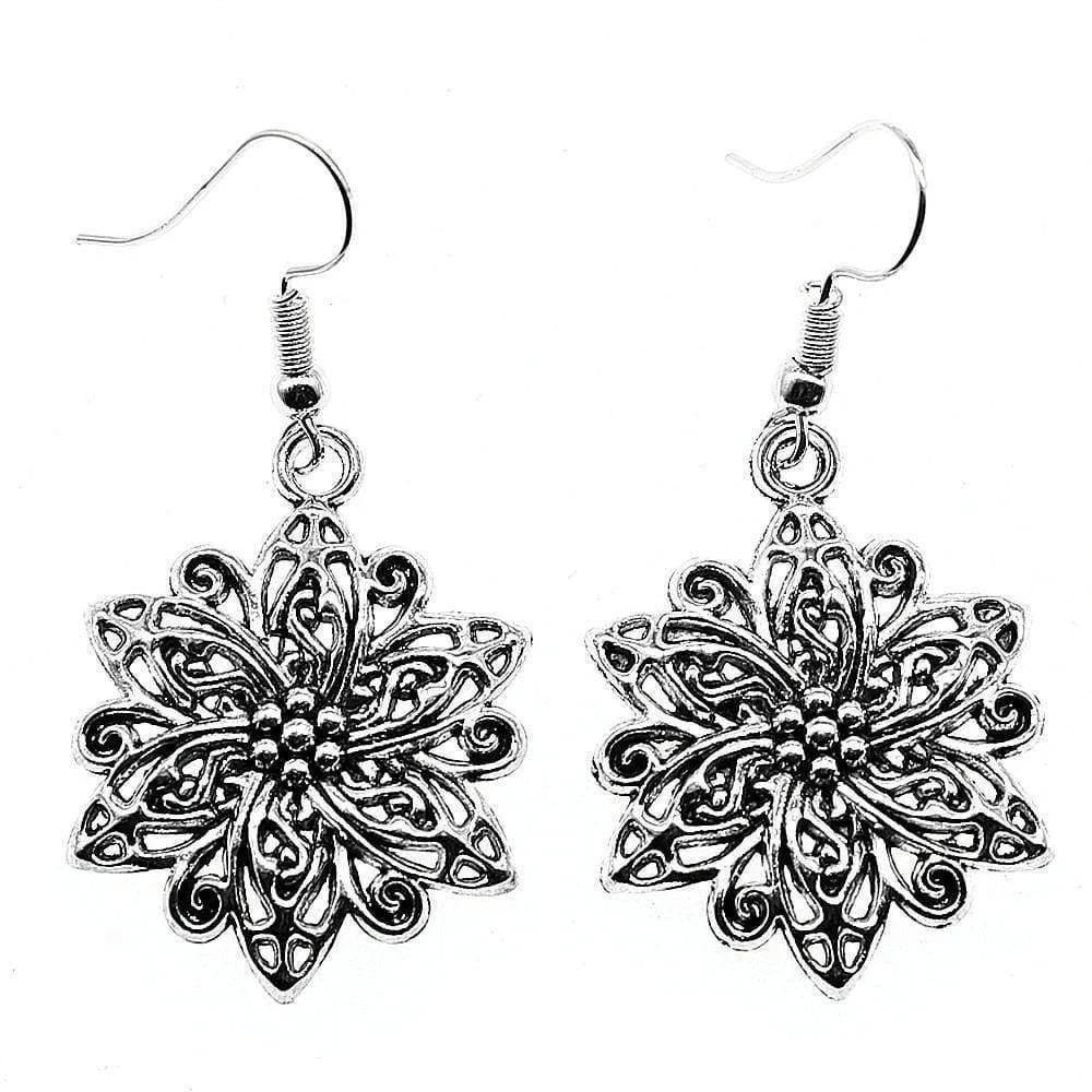 Flower Drop Earrings - Glova