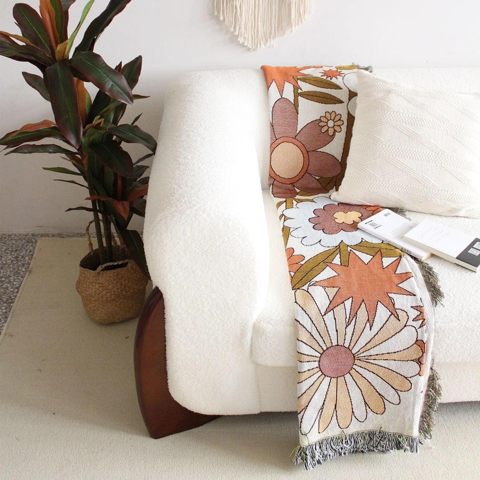 Flower Power Throw Blanket - Glova