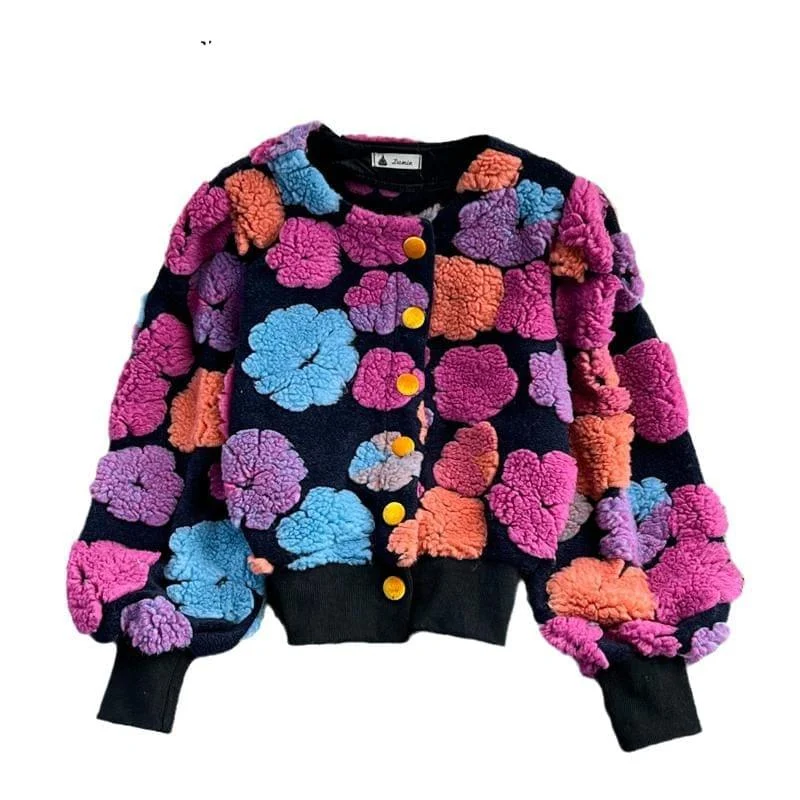 Flower Tufted Sweater - Glova