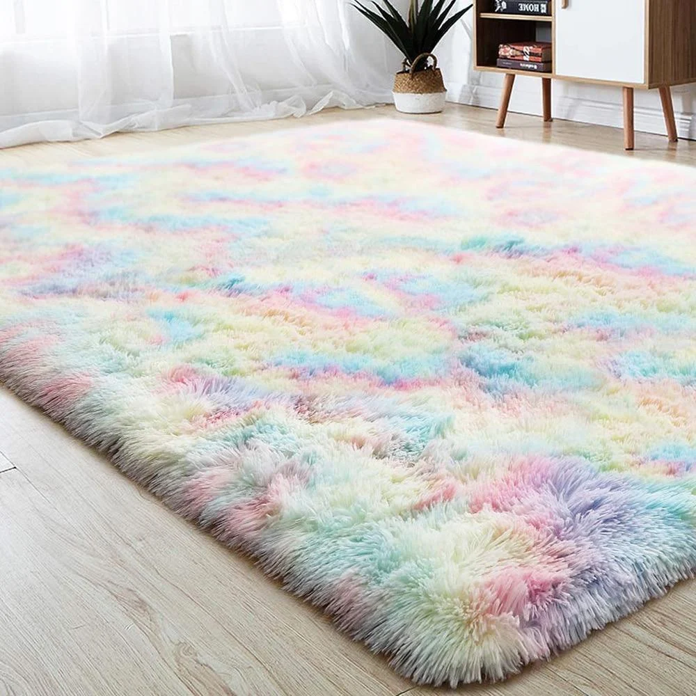 Fluffy Rainbow Carpet - Glova