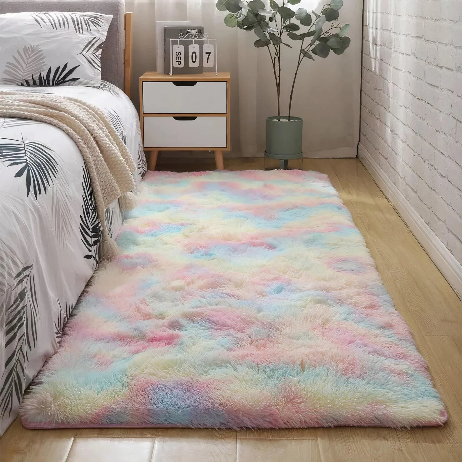 Fluffy Rainbow Carpet - Glova