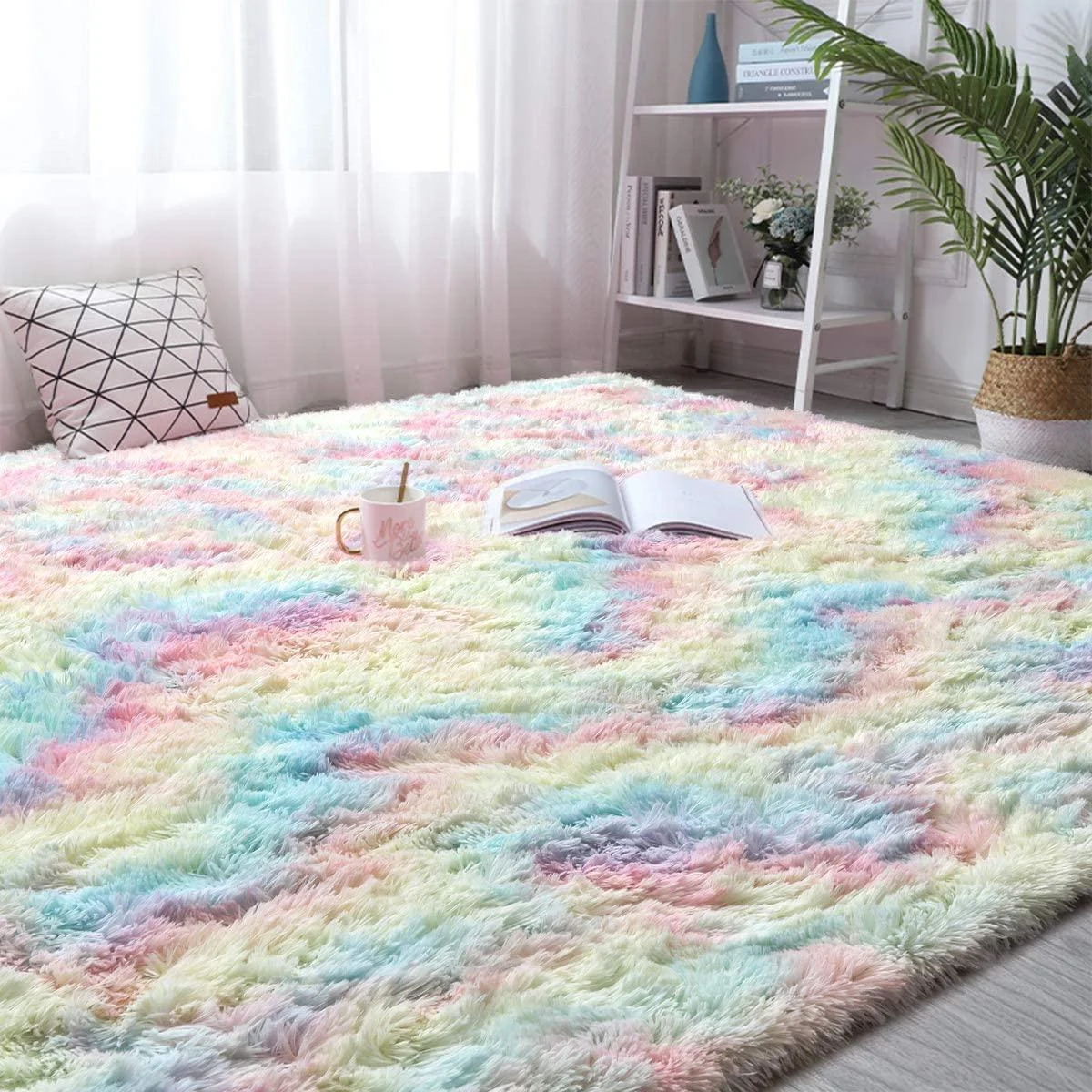 Fluffy Rainbow Carpet - Glova