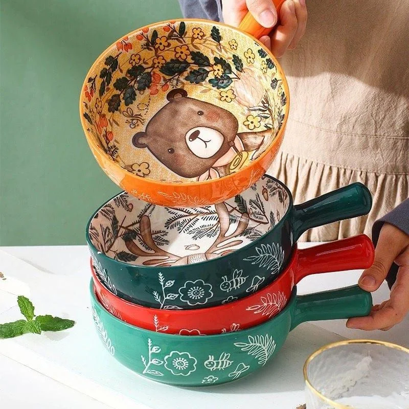 Forest Animals Ceramic Bowls - Glova