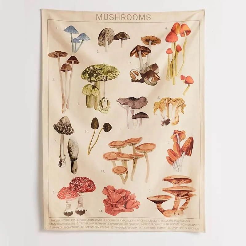 Forest's Mushrooms Tapestry - Glova