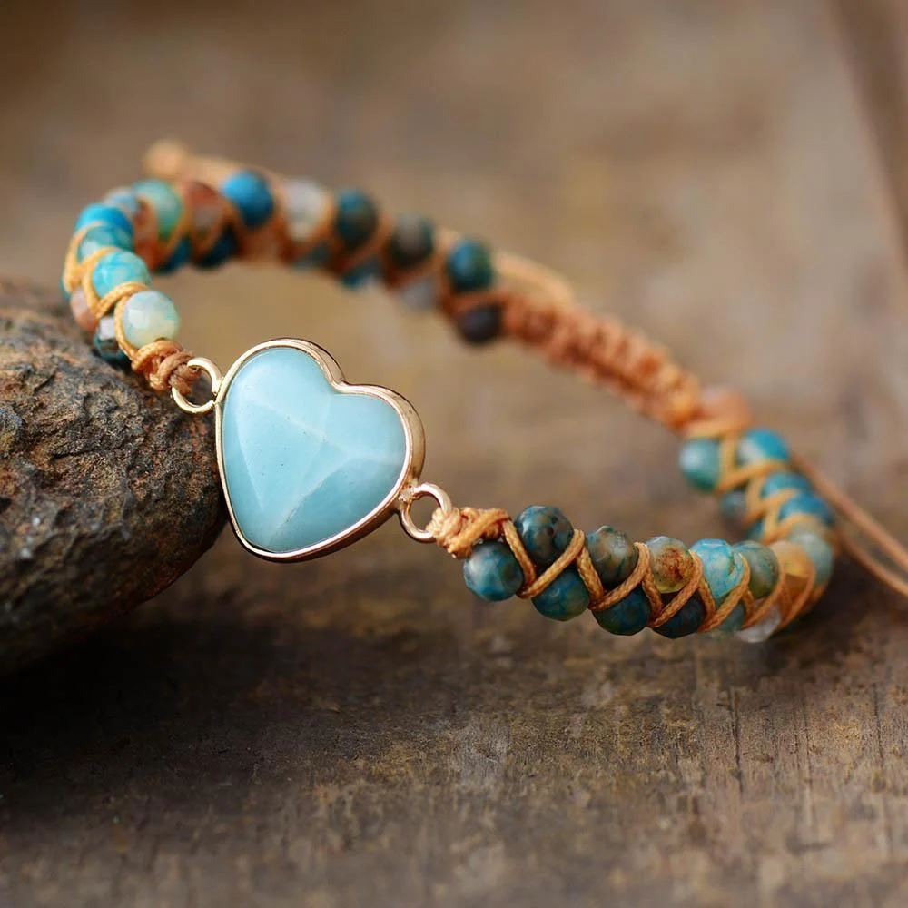 FROM THE HEART AMAZONITE BRACELET - Glova