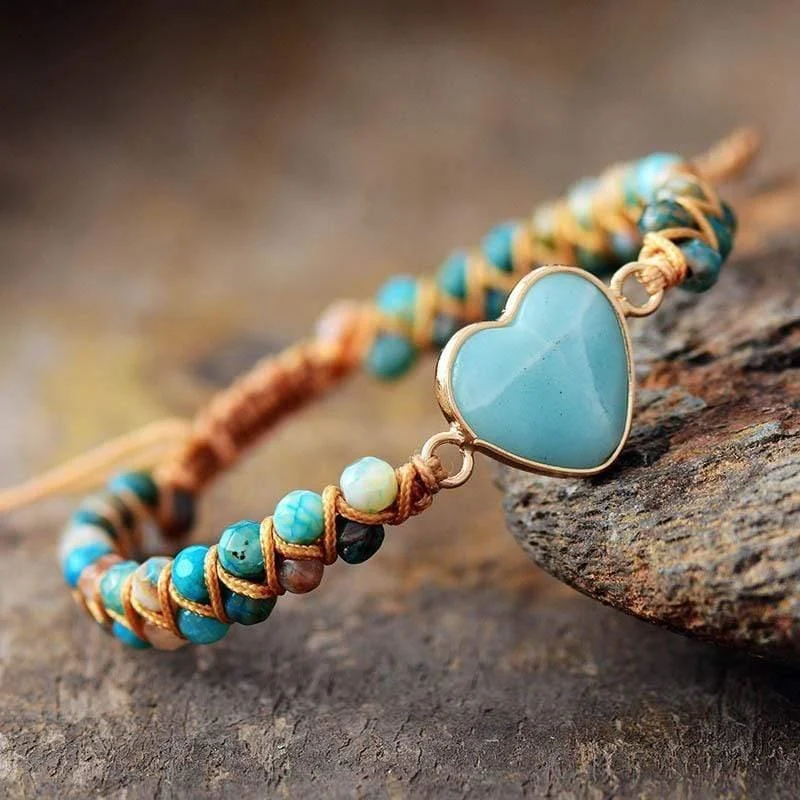 FROM THE HEART AMAZONITE BRACELET - Glova