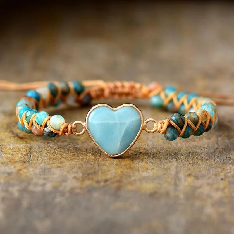 FROM THE HEART AMAZONITE BRACELET - Glova