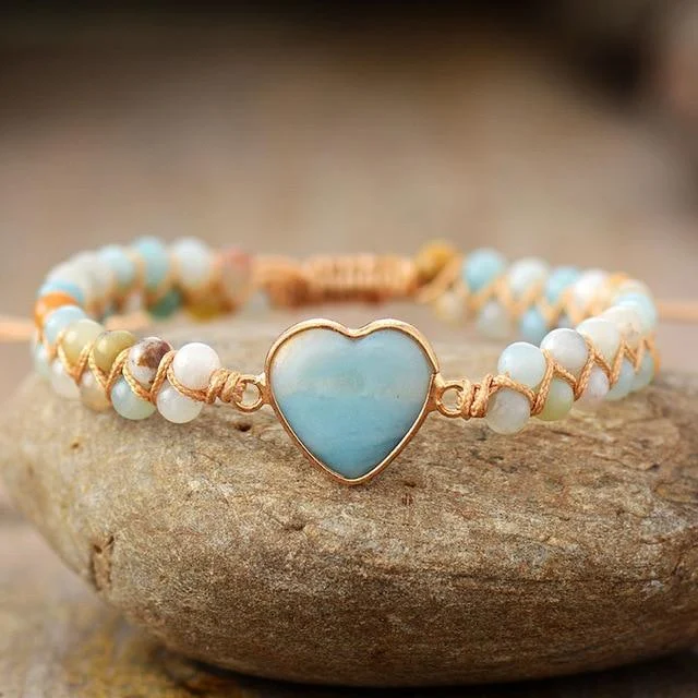 FROM THE HEART AMAZONITE BRACELET - Glova