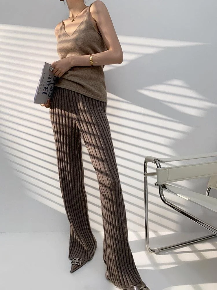 Gabrielle Corrugated Knit Pants - 6 Colors - Glova