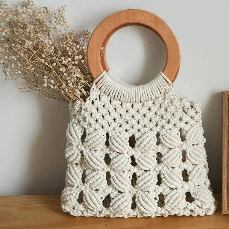 Gaia Boho Straw Bag - Glova