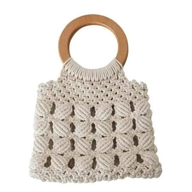 Gaia Boho Straw Bag - Glova