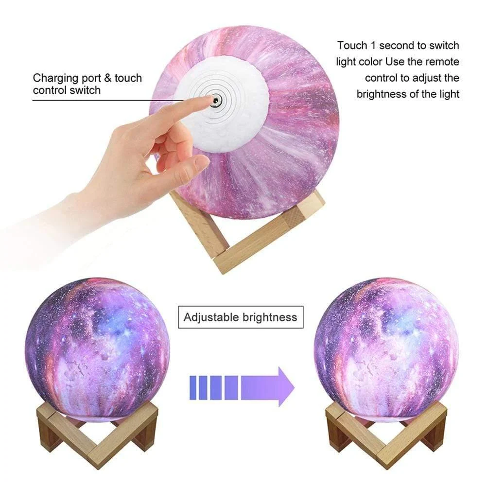 Galaxy Moon Lamp - Glova