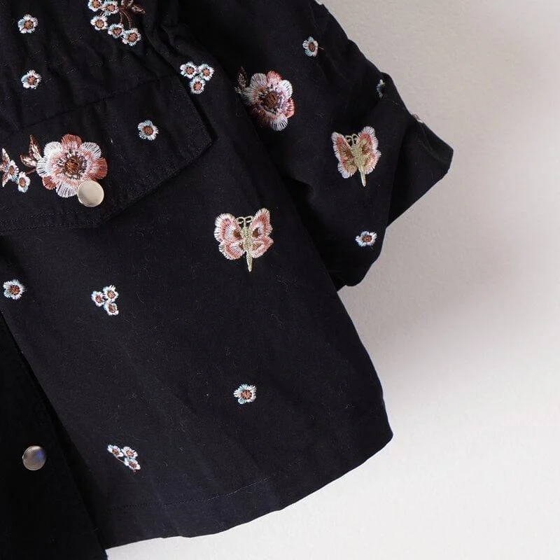 Gardenia Embroidery Coat - Glova