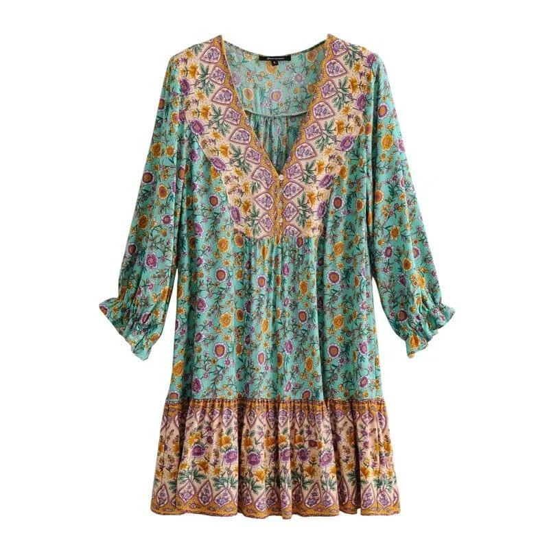 Genesis Boho Mini Dress - Glova