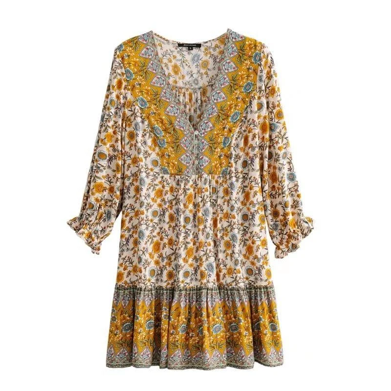 Genesis Boho Mini Dress - Glova