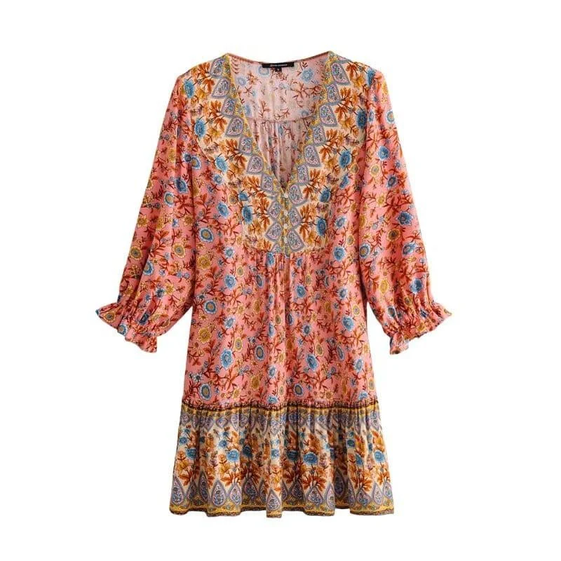 Genesis Boho Mini Dress - Glova