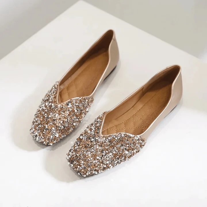 Genie Mermaid Sequin Slip-On Flats - Glova