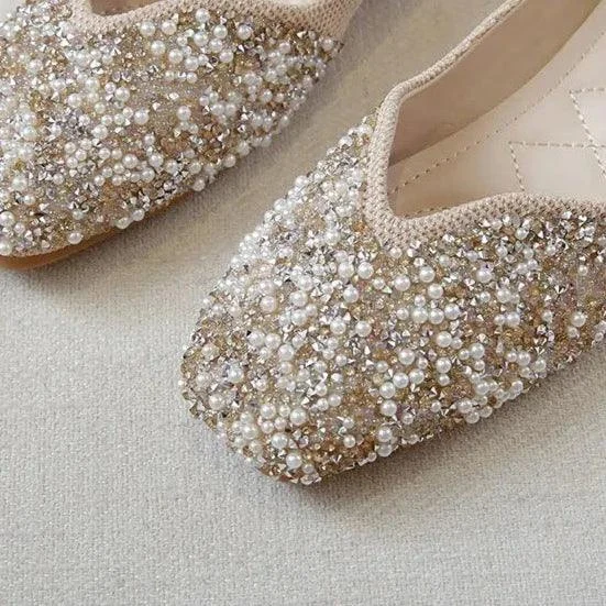 Genie Mermaid Sequin Slip-On Flats - Glova