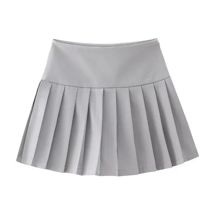 Genny Pleated Mini Shorts/Skirts - 2 Colors - Glova