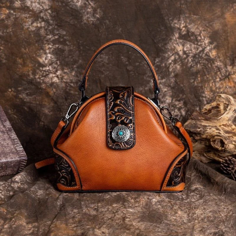 Genuine Leather Vintage Handbag - Glova