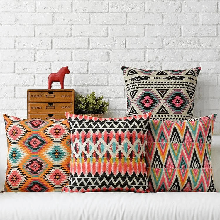 Geometric Boho Cushion Covers - Glova