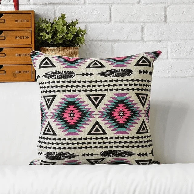 Geometric Boho Cushion Covers - Glova