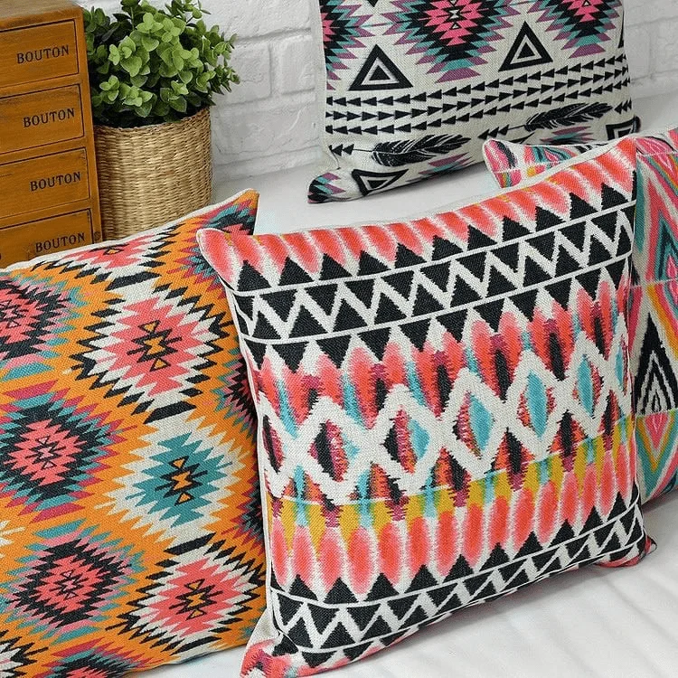 Geometric Boho Cushion Covers - Glova