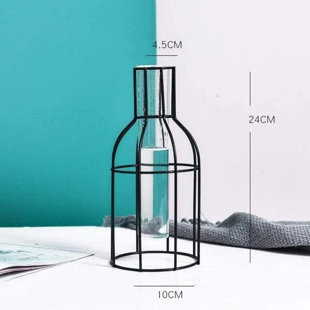 Geometric Nordic Iron Vases - Glova