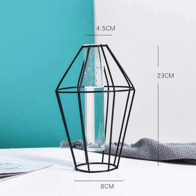 Geometric Nordic Iron Vases - Glova