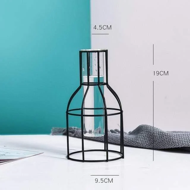 Geometric Nordic Iron Vases - Glova