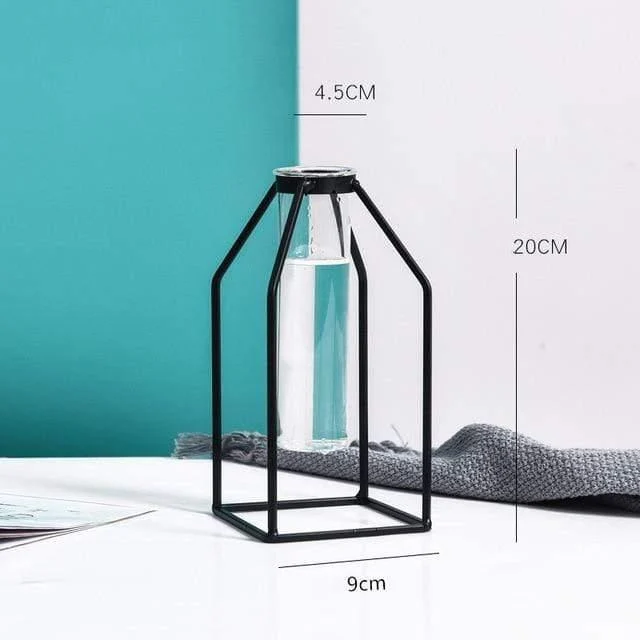 Geometric Nordic Iron Vases - Glova