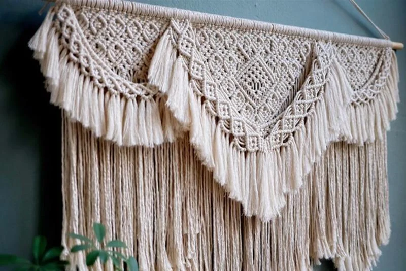 Geometric Pattern Macrame Wall Hanging - Glova