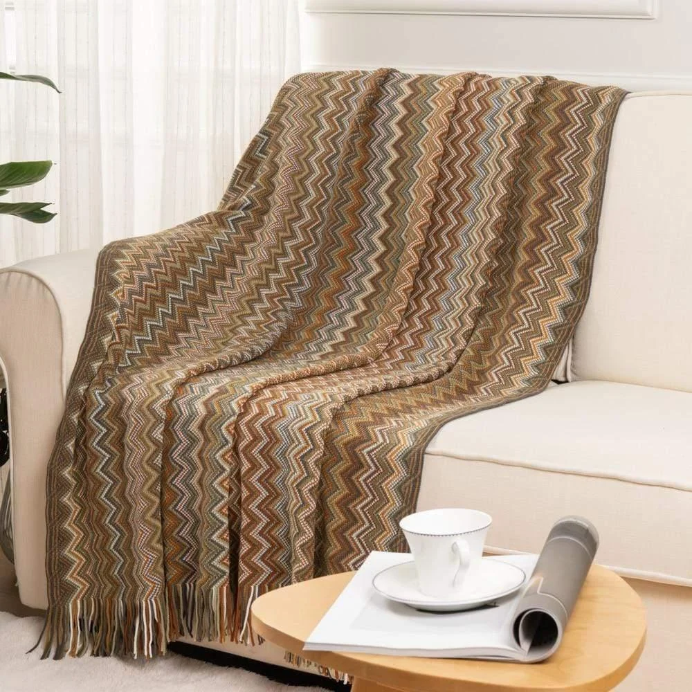 Geometric Pattern Throw Blanket - Glova