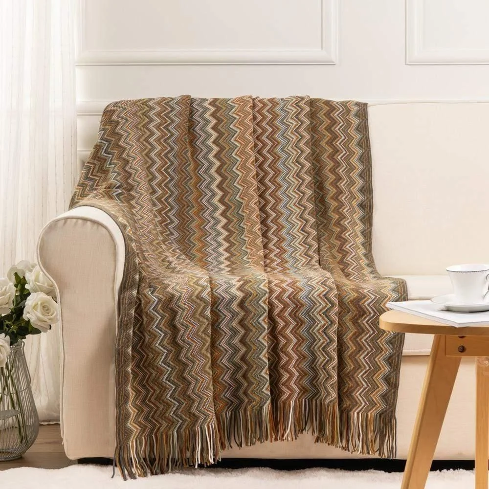 Geometric Pattern Throw Blanket - Glova