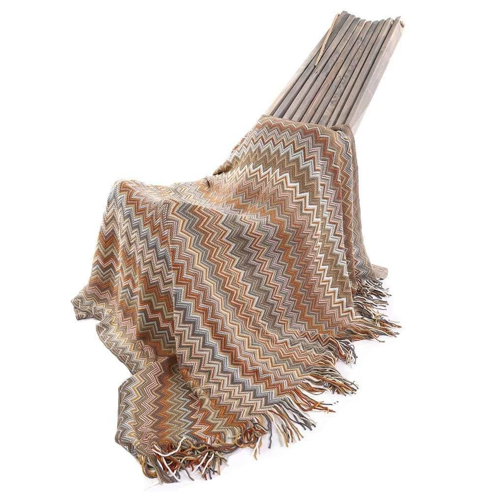 Geometric Pattern Throw Blanket - Glova