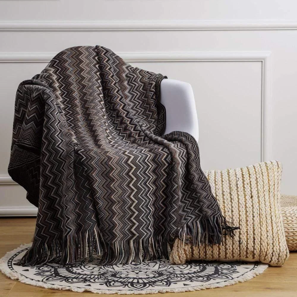 Geometric Pattern Throw Blanket - Glova