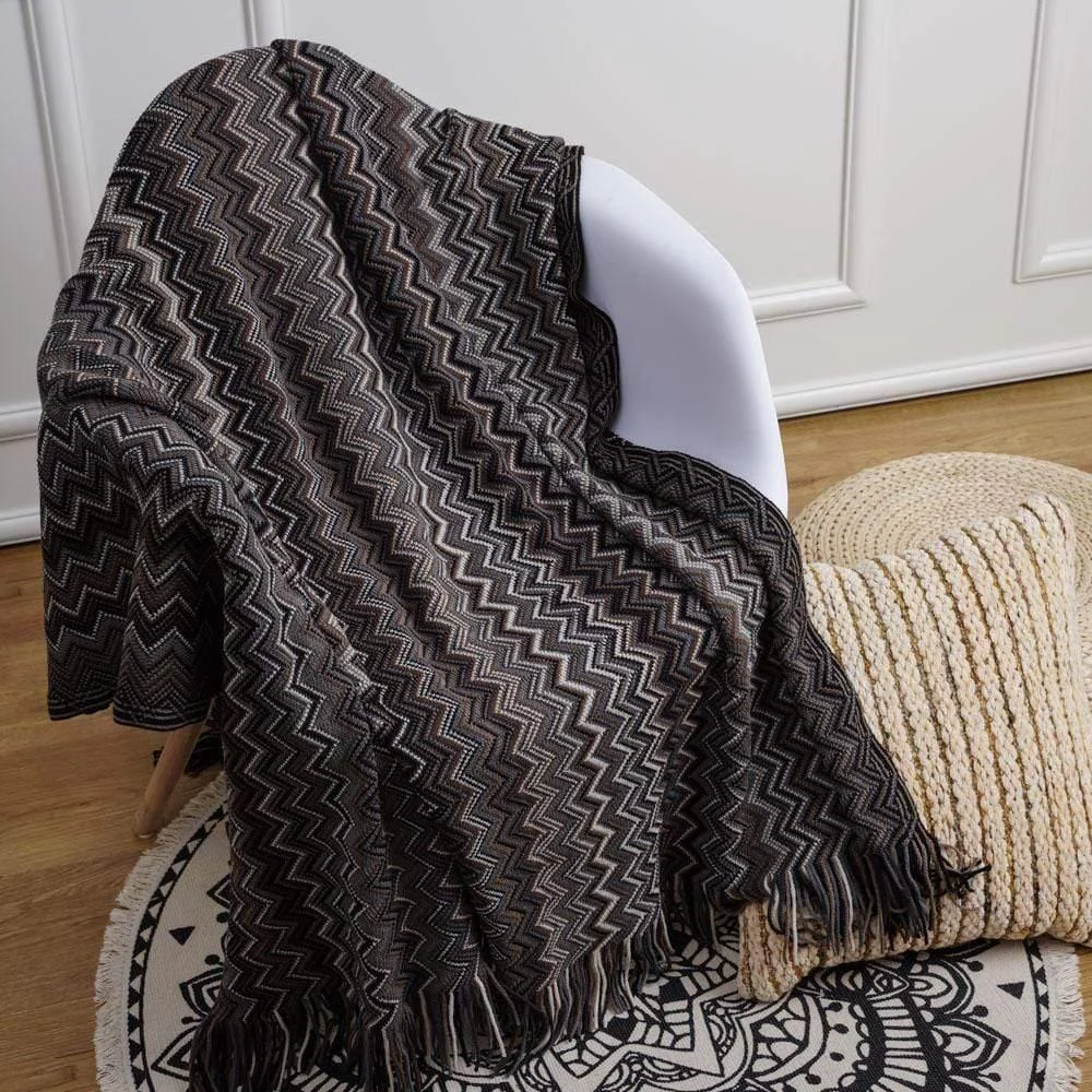 Geometric Pattern Throw Blanket - Glova