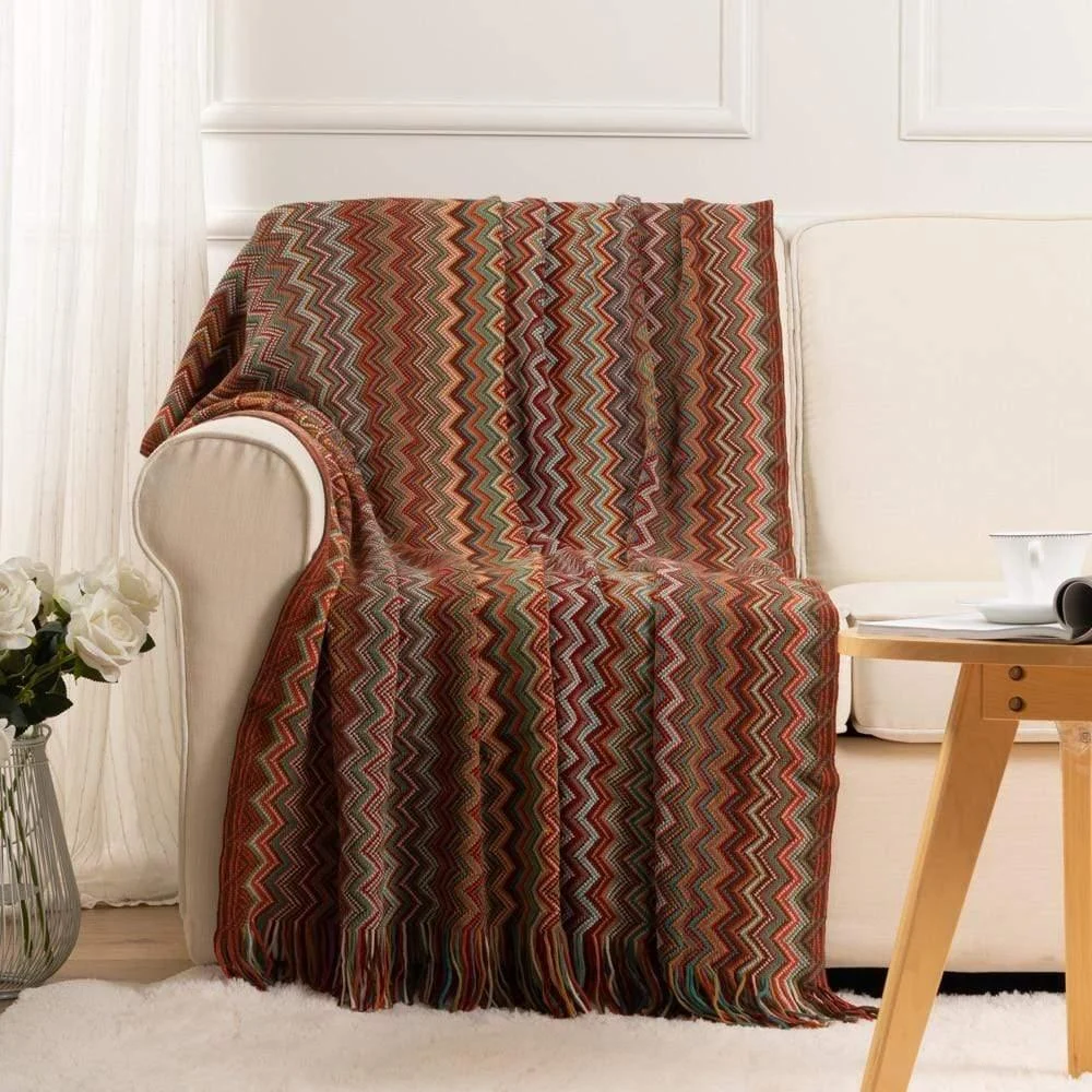 Geometric Pattern Throw Blanket - Glova