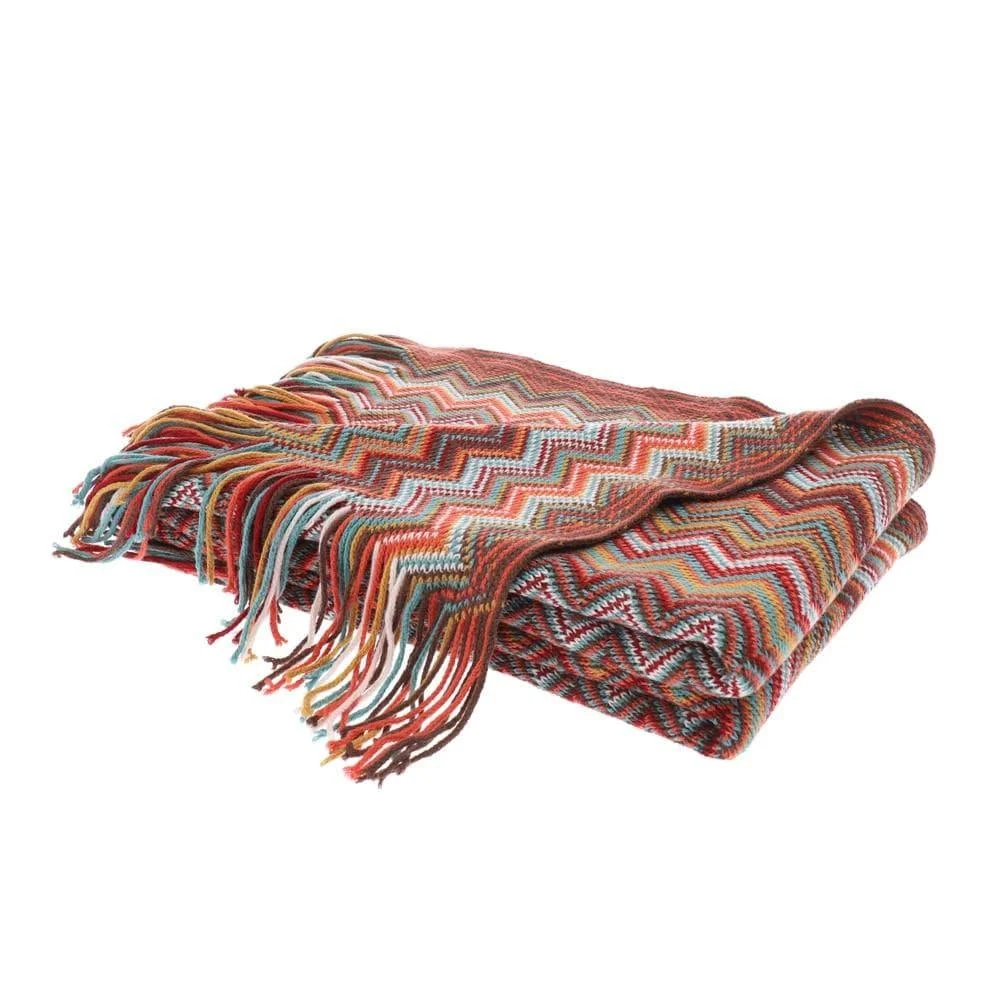 Geometric Pattern Throw Blanket - Glova